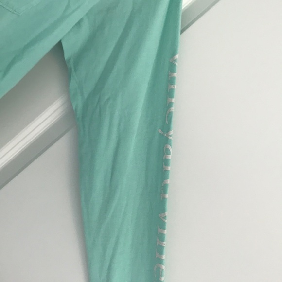 Adult XS Teal Vineyard Vines Long Sleeved Shirt - Picture 5 of 5